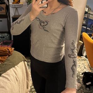 Harley Davidson Hearts Long Sleeve
